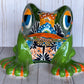Talavera Flower Planter Frog