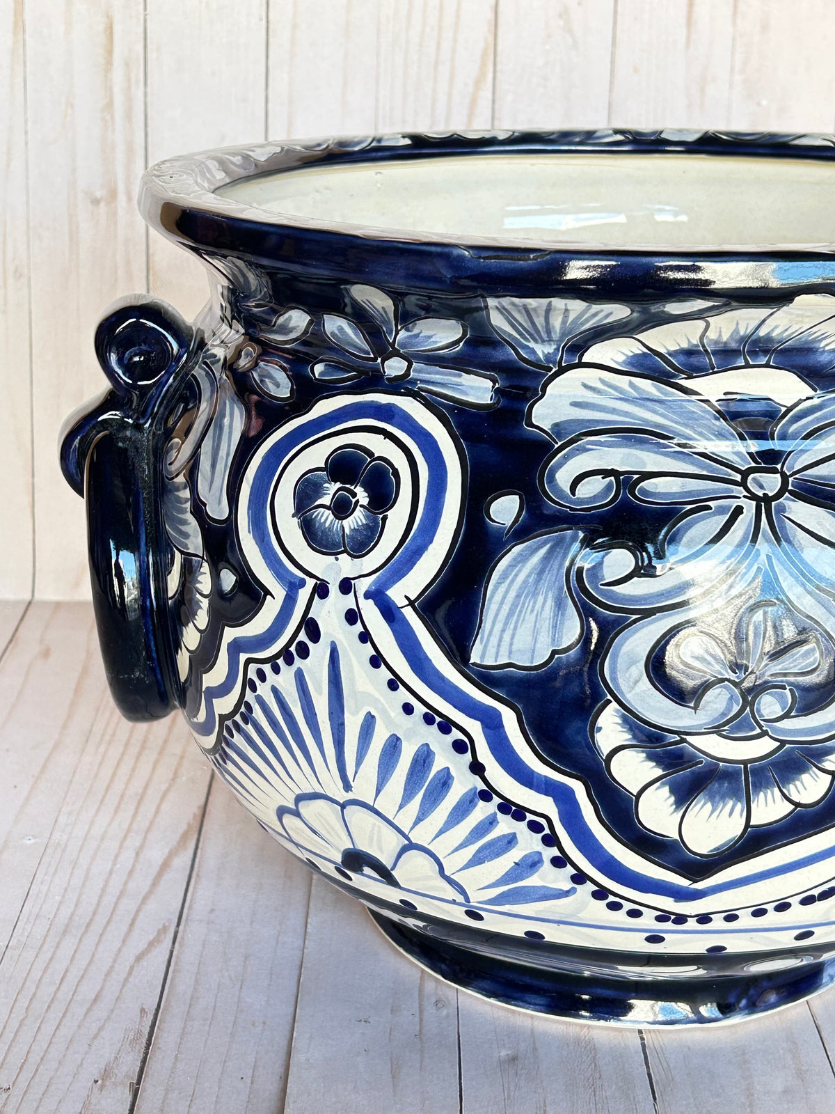 Hand-painted Talavera Ring Flower Planters Choose size and Color