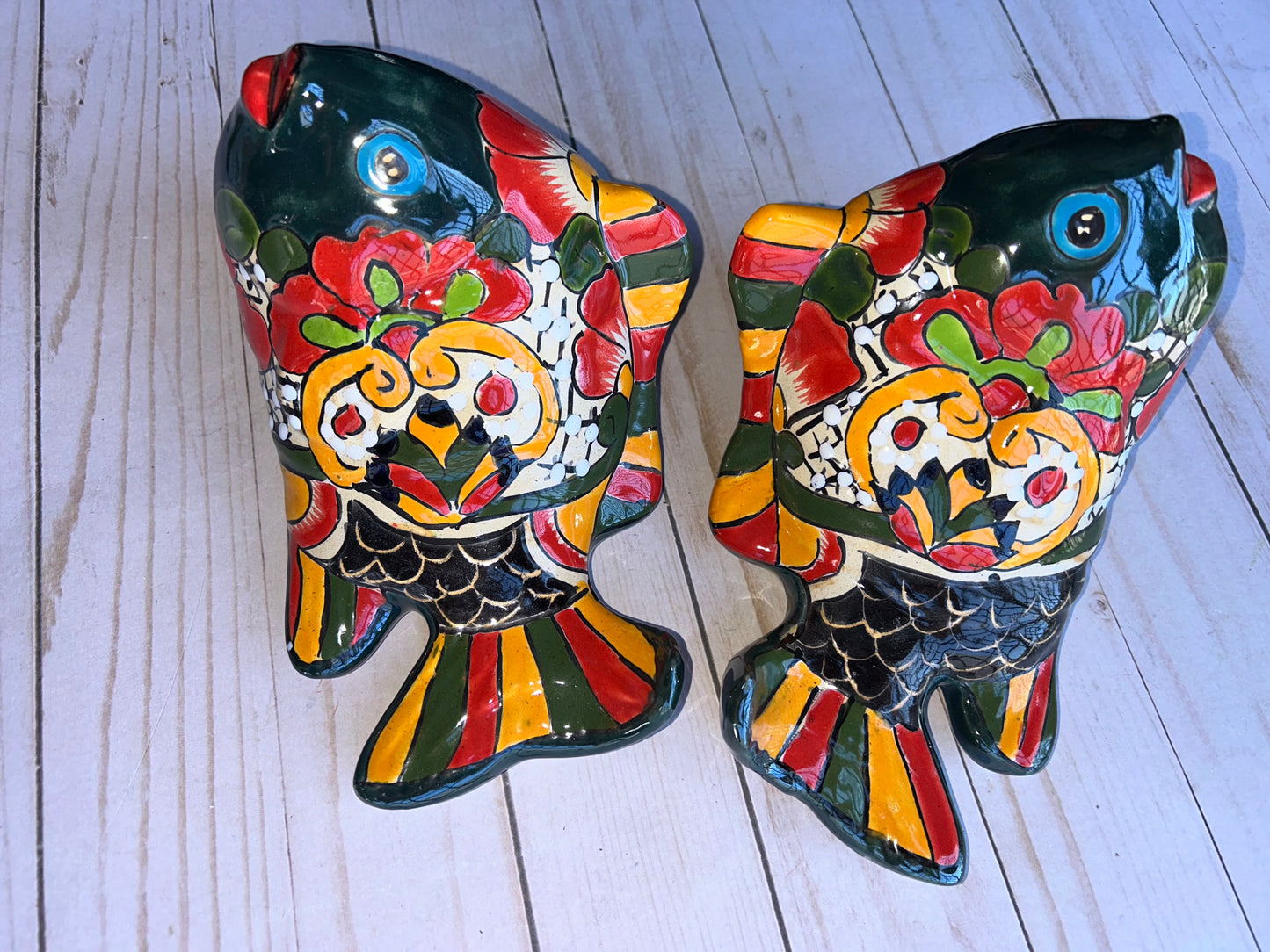 Set of Talavera Small Koi Fish