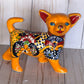 Standing Chihuahuas 7.5" Height figurine Talavera Ceramic Dog