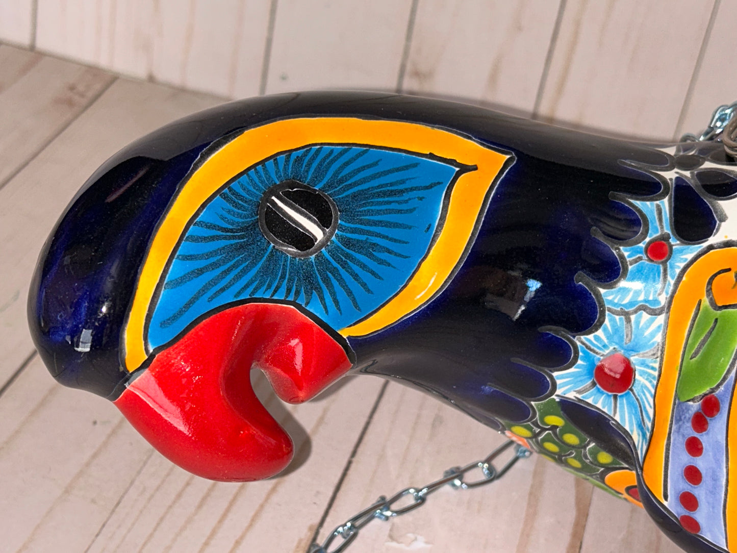 Beautiful Hanging Parrot Classic Puebla Pattern