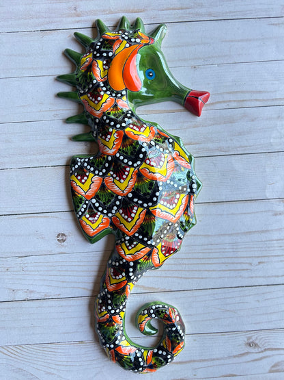Large Talavera Seahorse
