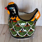Colorful Talavera Chicken Planters