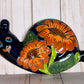 Hand-Painted Talavera Wall Snail Figurines