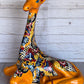 Hand-Painted Talavera Giraffe – Mexican Folk Art Ceramic Figurine