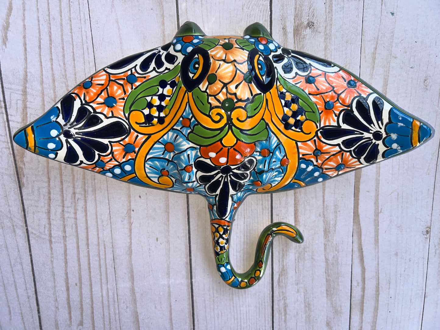 Collection of Ceramic Sculptures Hanging Manta Ray