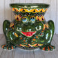 Talavera Frog Planter – Handmade Mexican Ceramic Frog Flower Pot