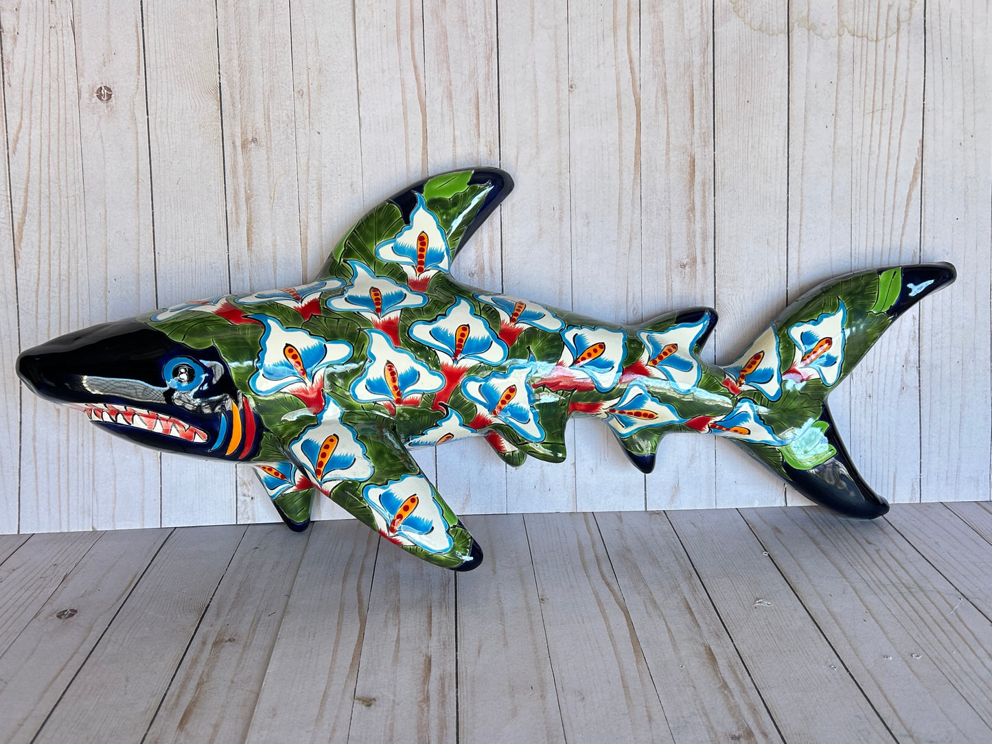 Talavera Ceramic Wall Shark