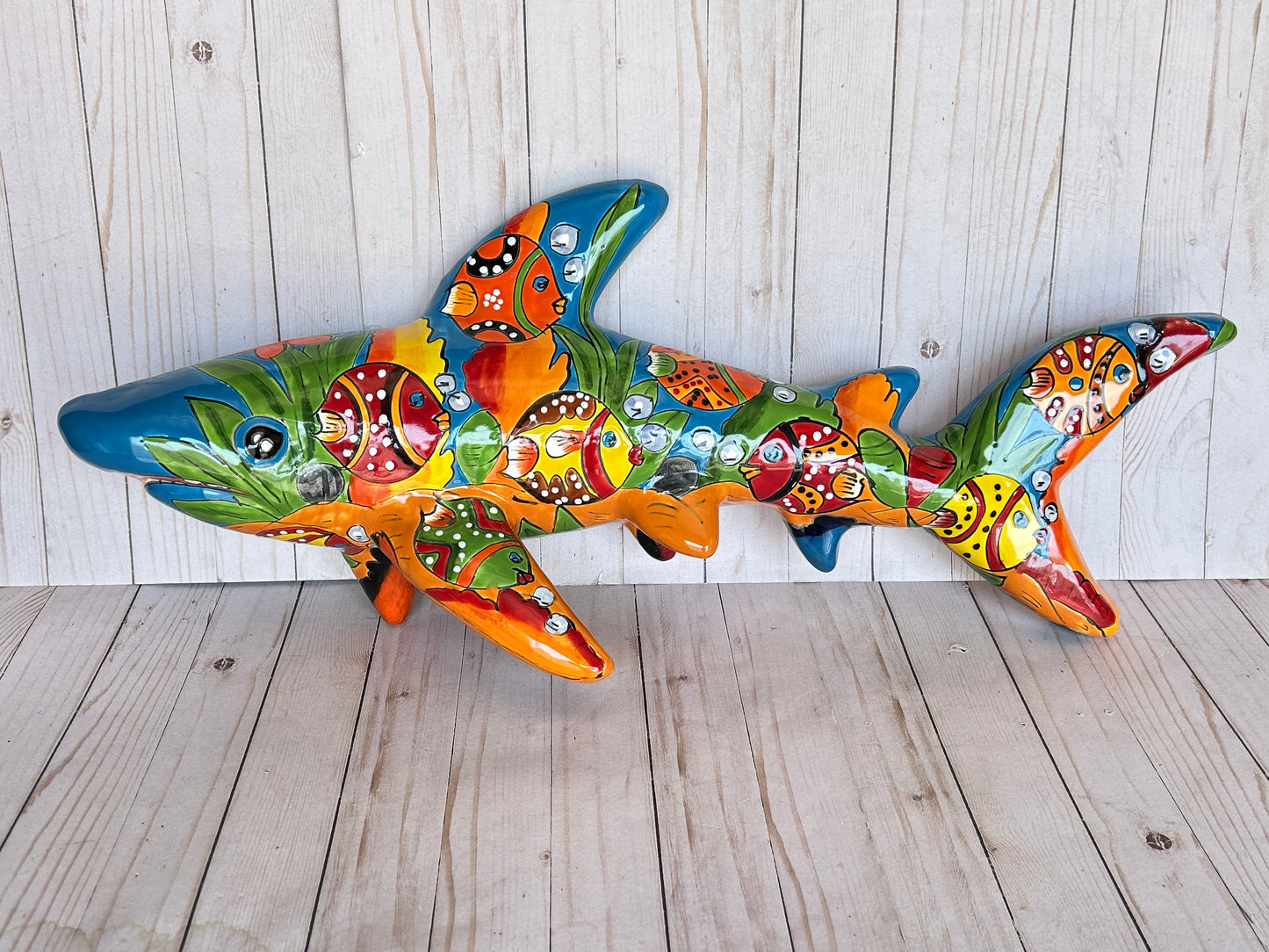 Talavera Ceramic Wall Shark