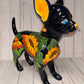 Adorable Large Talavera 13" Tall Ceramic Standing Chihuahua Dog