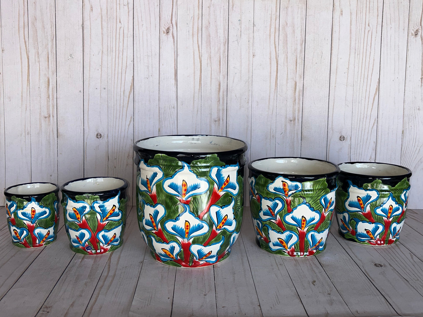 Small Talavera Cylinders Planters – Selling by single piece