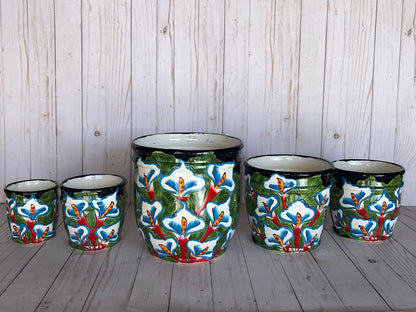 Small Talavera Cylinders Planters – Selling by single piece