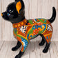 Adorable Large Talavera 13" Tall Ceramic Standing Chihuahua Dog