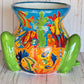 Talavera Frog Planter – Handmade Mexican Ceramic Frog Flower Pot