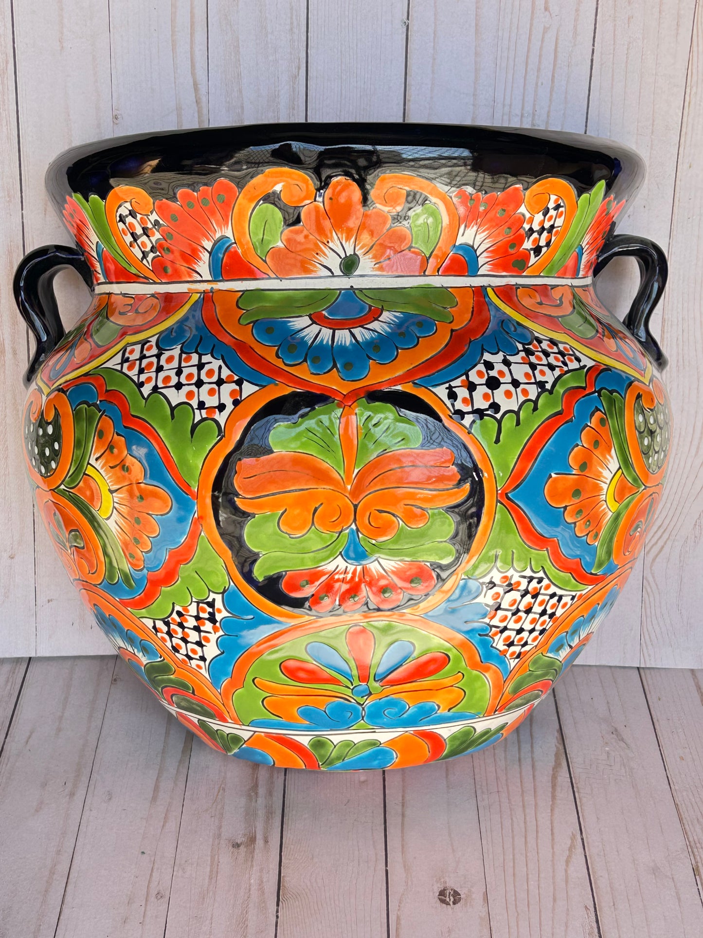 Hand-painted Wall Large Talavera Planters Mexican Style