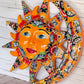 Handcrafted Talavera Sun & Moon Wall Art – Colorful Mexican Ceramic Wall Décor – 19.5” Diameter