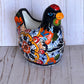 Colorful Talavera Chicken Planters