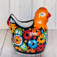 Handmade Talavera Ceramic Chicken Planters