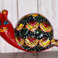Hand-Painted Talavera Wall Snail Figurines