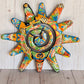 Hand-crafted Large Talavera ceramic Spiral Wall Sun