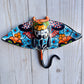 Handcrafted Talavera Ceramic Sculptures Hanging Manta Ray