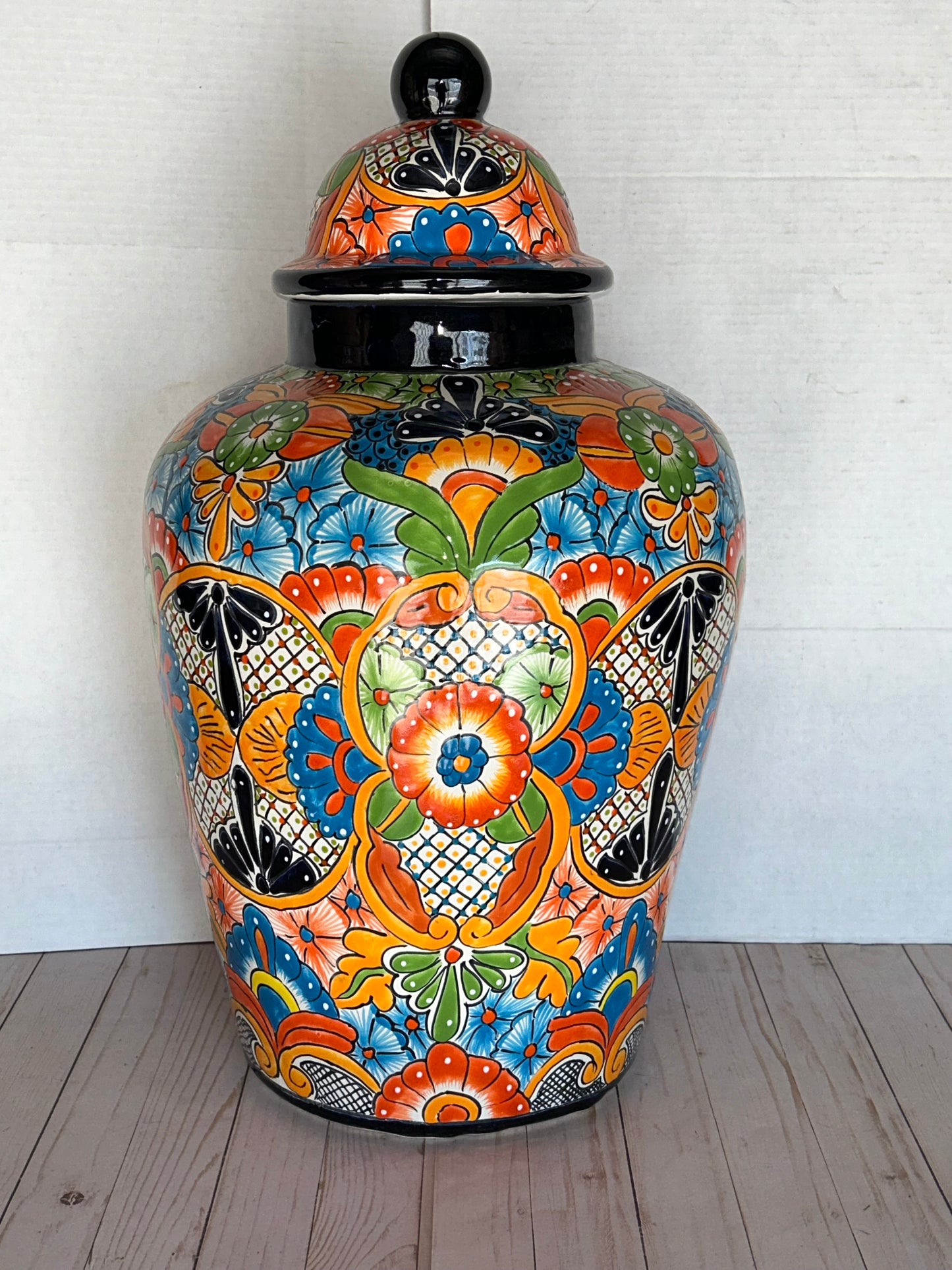 Handcrafted Talavera Ginger Jar – Extra Large (Sold Individually)