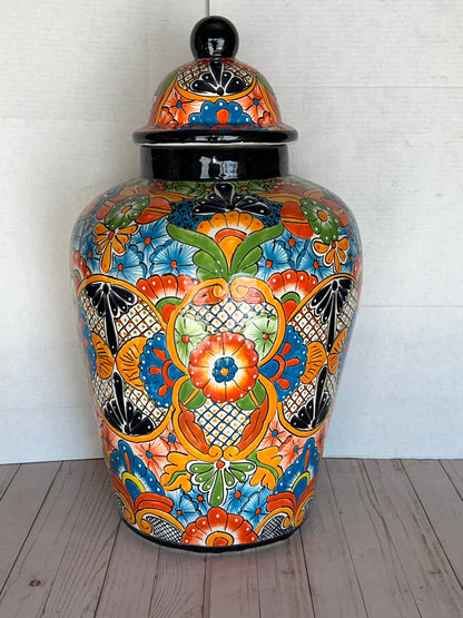 Handcrafted Talavera Ginger Jar – Extra Large (Sold Individually)