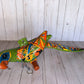 Handmade Ceramic Hanging Parrot: Classic Talavera Pattern Mexican Decor