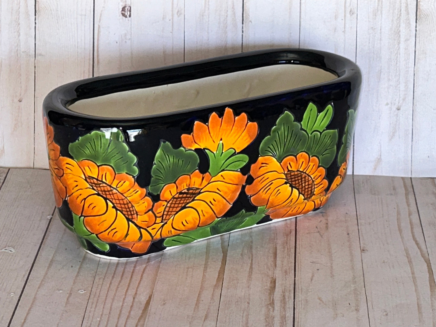 Oval Floor Planters