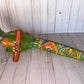 Handmade Ceramic Hanging Parrot: Classic Talavera Pattern Mexican Decor