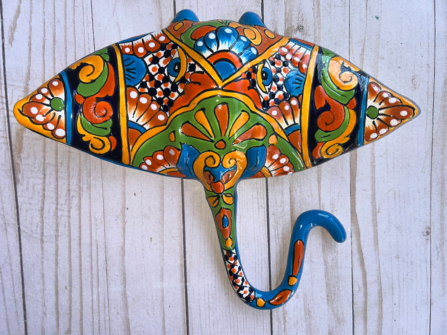 Collection of Ceramic Sculptures Hanging Manta Ray