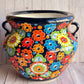 Handmade Talavera Michoacanas Planters MD-12.5"H/ LG-15"H