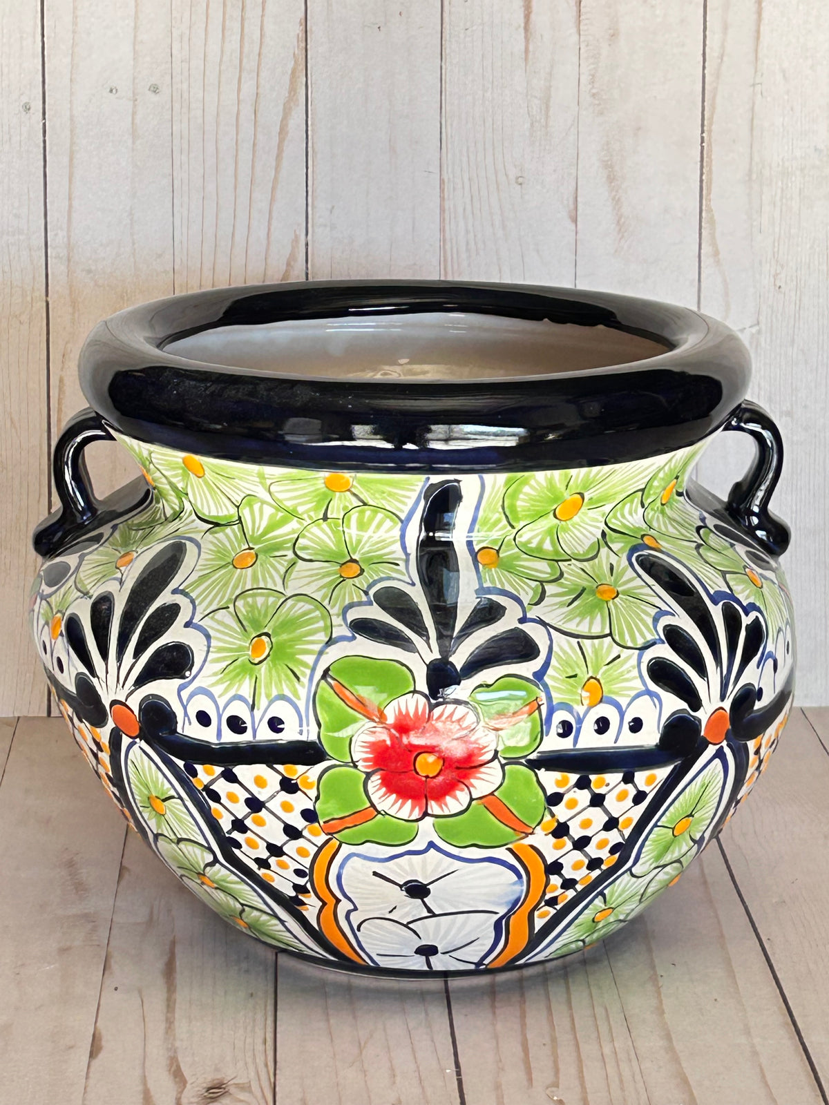 Handmade Talavera Michoacanas Planters 9.50 Tall