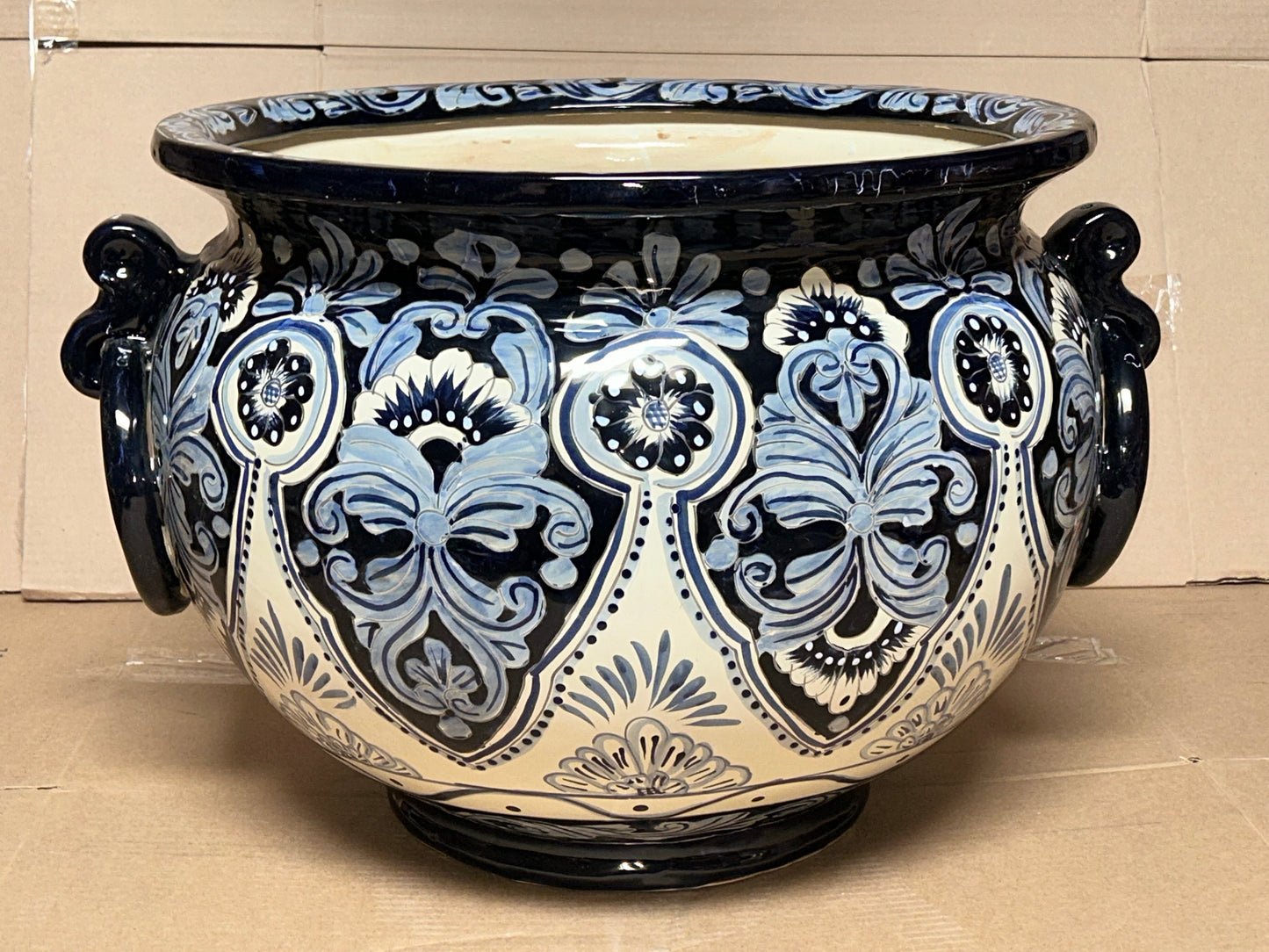 Jumbo Extra Large Handcrafted Talavera Ring Planters 17.75” H x 26” W– Assorted Designs