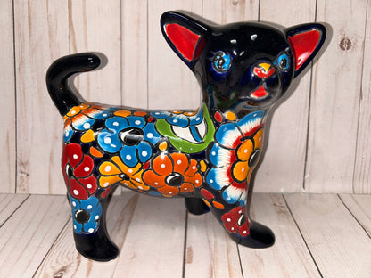 Standing Chihuahuas 7.5" Height figurine Talavera Ceramic Dog