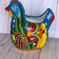 Colorful Talavera Chicken Planters