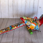 Mexican Talavera Ceramic. Hanging Parrot Red Background Classic Puebla