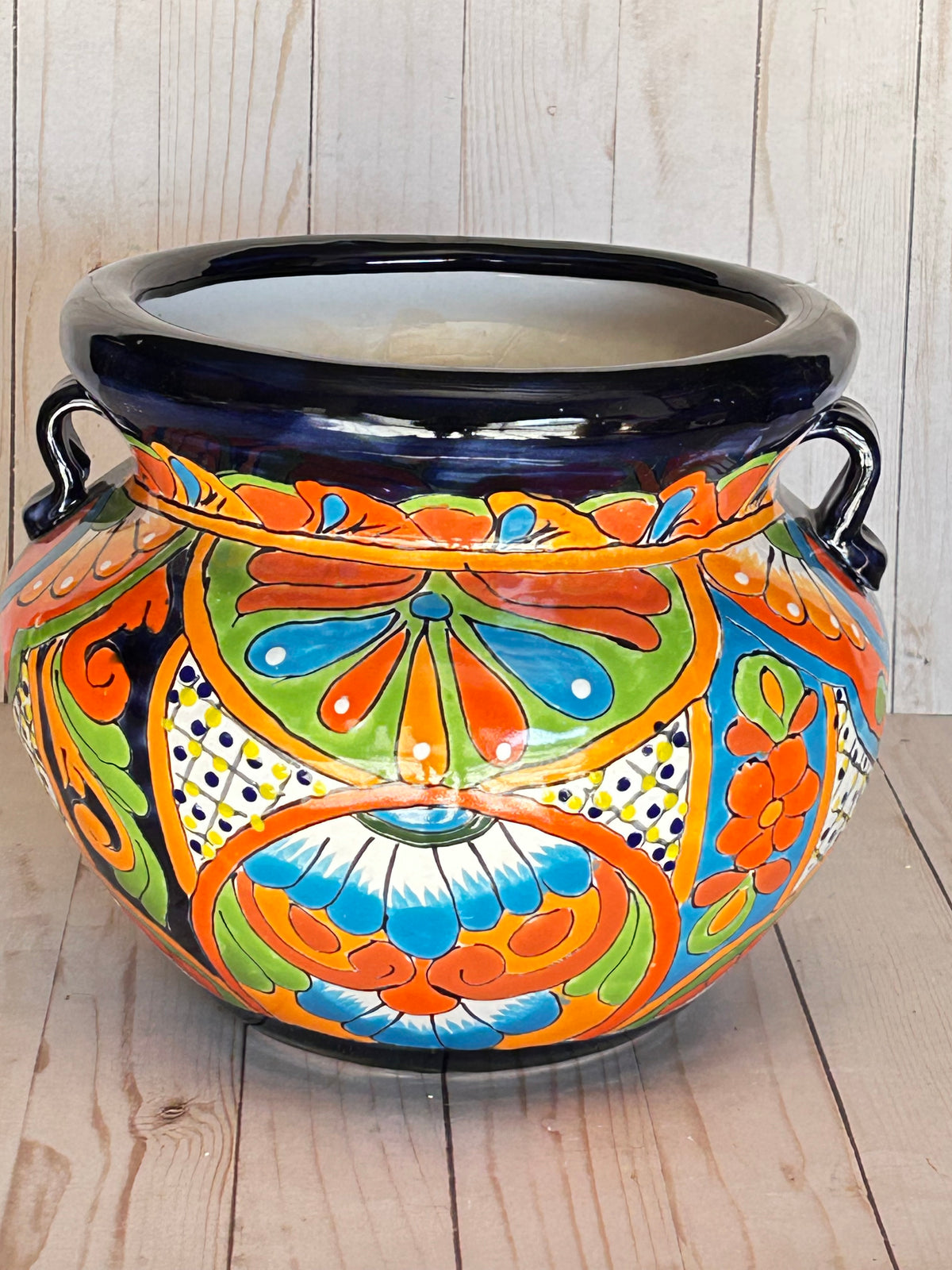 Handmade Talavera Michoacanas Planters 9.50 Tall