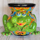 Talavera Frog Planter – Handmade Mexican Ceramic Frog Flower Pot