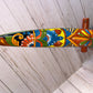 Handmade Ceramic Hanging Parrot: Classic Talavera Pattern Mexican Decor