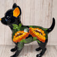 Adorable Large Talavera 13" Tall Ceramic Standing Chihuahua Dog