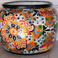 Round Handcrafted Talavera Flower Planters MD and LG size available.
