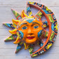 Handcrafted Talavera Sun & Moon Wall Art – Colorful Mexican Ceramic Wall Décor – 19.5” Diameter