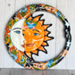 Handcrafted Large Mexican Talavera Hanging Eclipses