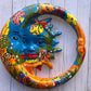 Large Mexican Talavera Hanging Eclipses