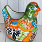 Handmade Talavera Ceramic Chicken Planters