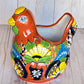 Handmade Talavera Ceramic Chicken Planters