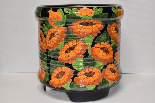 Jumbo Extra Large Round Handcrafted Talavera Flower Planters