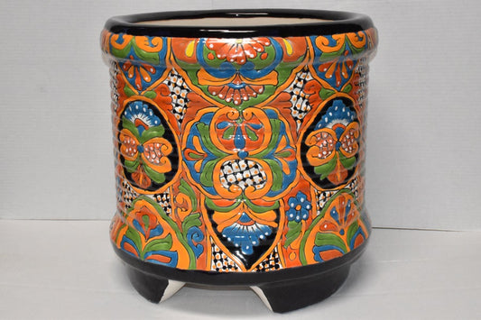 Jumbo Extra Large Round Handcrafted Talavera Flower Planters