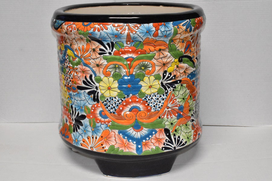 Jumbo Extra Large Round Handcrafted Talavera Flower Planters